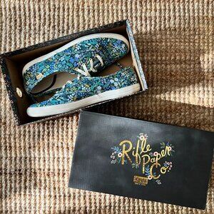 Keds x Rifle Paper Company Meadow Lace-up Lowrise Sneaker - BLUE